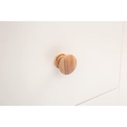 Cabinet Bits Maggiori 5 Drawer Chest of Drawers Wood Knob in Off-White - thumbnail 6