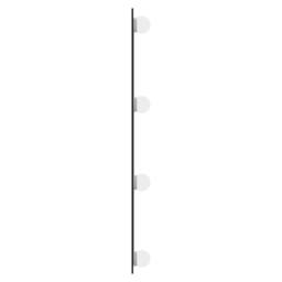 Berkfield Home Wall Mirror with LED Lights 50x80 cm Glass Rectangle in Silver - thumbnail 6
