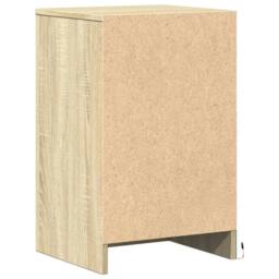 Berkfield Home Bedside Cabinets with LED Lights 2 pcs Sonoma Oak Engineered Wood in Light Oak - thumbnail 8