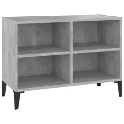 Berkfield Home TV Cabinet with Metal Legs Concrete Grey 69.5x30x50 cm - thumbnail 2