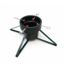Pegdev Christmas Tree Stand with 4 Legs 4 Screw Clamps Water Tank Up to 2.8m in Green