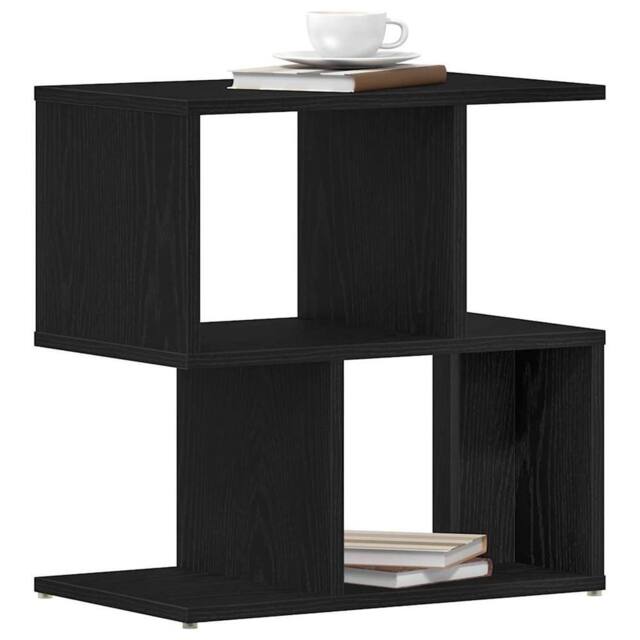 Berkfield Home Elegant Bedside Cabinet Black Oak 50x30x51, 5 cm Engineered Wood - image 1