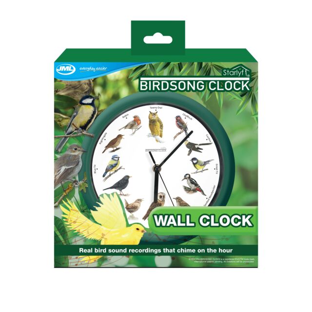 JML Bird Song Clock in White - image 1