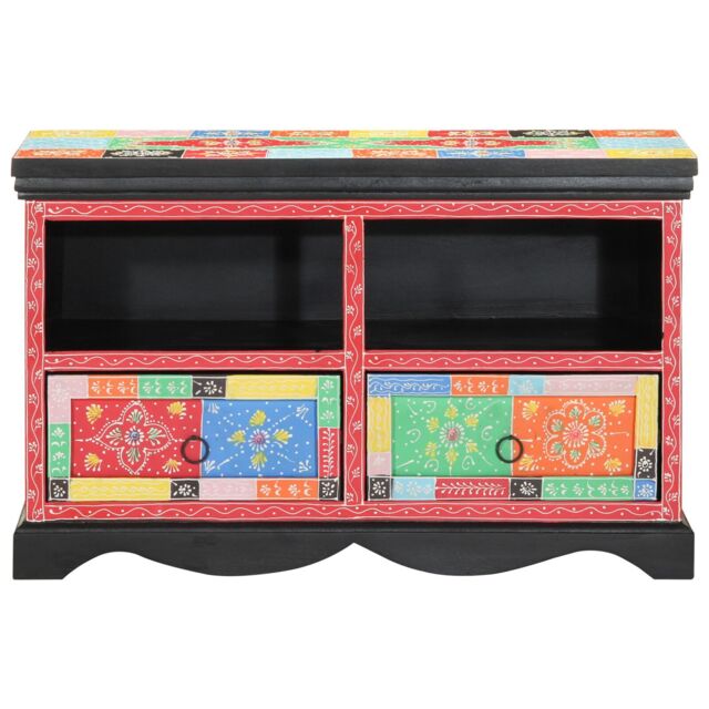 Berkfield Home Media Storage Cabinets & Racks Multicolour Wood Medium in Black - image 1