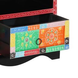 Berkfield Home Media Storage Cabinets & Racks Multicolour Wood Medium in Black - thumbnail 8