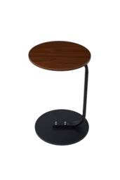 H&O Direct Metal Side Table with E1 MDF Tabletop in Walnut - thumbnail 5