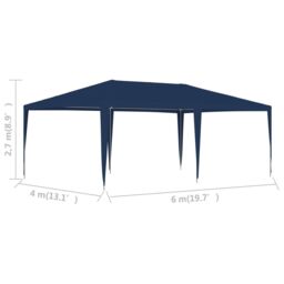 Berkfield Home Party Tent 4x6 m Blue - thumbnail 6