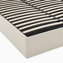 FurnitureboxUK Amelie Fabric Ottoman Bed Frame in Cream - Size: Double - thumbnail 8