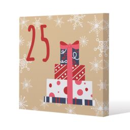 Benjamin Tate Design Advent calendar 25 days of christmas (canvas) / 46 x 46 x 4cm in Natural - Size: 46 x 46 x 4 cm - thumbnail 1