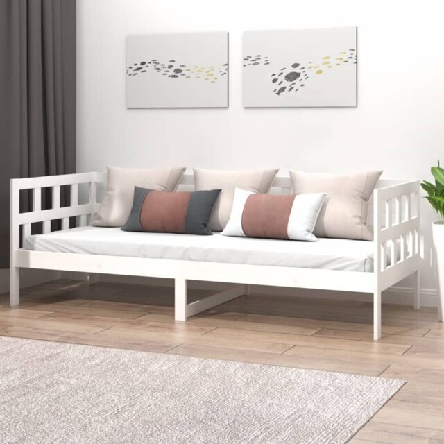 Berkfield Home Day Bed White Solid Wood Pine 80x200 cm - image 1
