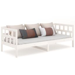 Berkfield Home Day Bed White Solid Wood Pine 80x200 cm - thumbnail 2