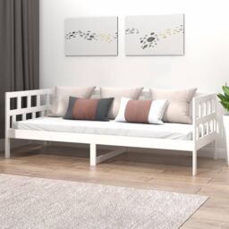 Berkfield Home Day Bed White Solid Wood Pine 80x200 cm