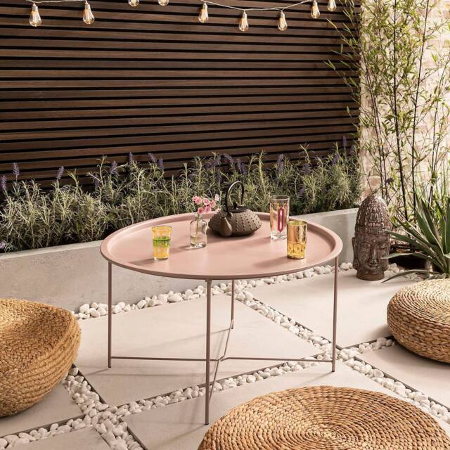 Nöa and Nani Bjarni Garden Patio Occasional Table in Blush Pink - image 1