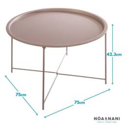 Nöa and Nani Bjarni Garden Patio Occasional Table in Blush Pink - thumbnail 3