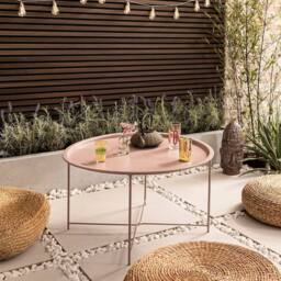 Nöa and Nani Bjarni Garden Patio Occasional Table in Blush Pink - thumbnail 1