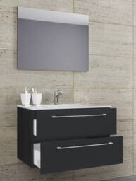 VCM 3 pcs. washroom washbasin Badinos SP in Black - thumbnail 3