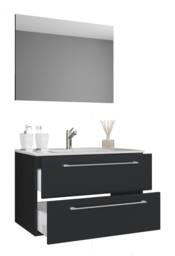VCM 3 pcs. washroom washbasin Badinos SP in Black - thumbnail 1