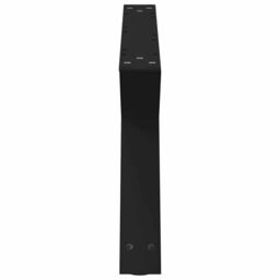 Berkfield Home Coffee Table Legs 2 pcs Black 70x(30-31.3) cm Steel - thumbnail 6