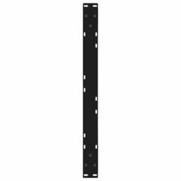 Berkfield Home Coffee Table Legs 2 pcs Black 70x(30-31.3) cm Steel - thumbnail 7