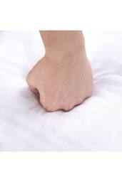 Living and Home Striped Universal Pillow Insert，45 cm x 45 cm in White - Size: 45 cm x 45 cm - thumbnail 4