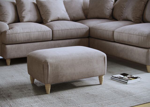 The Great Sofa Company Beatrice Footstool Faro Beige