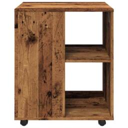 Berkfield Home Rolling Cabinet Old Wood 60x53x72 cm Engineered Wood in Brown - Size: 60 x 53 x 72 cm - thumbnail 5