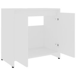 Berkfield Home Bathroom Cabinet White 60x33x61 cm Engineered Wood - Size: 60 x 33 x 61 cm - thumbnail 5