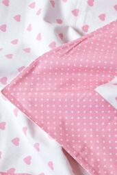 Homescapes Cotton Heart Decorative Sofa Throw in Pink - Size: 150 cm x 200 cm - thumbnail 5