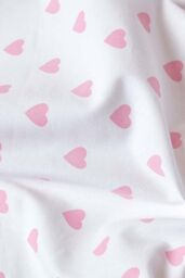 Homescapes Cotton Heart Decorative Sofa Throw in Pink - Size: 150 cm x 200 cm - thumbnail 4