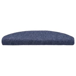 Berkfield Home Self-adhesive Stair Mats 5 pcs Blue 65x21x4 cm Needle Punch - Size: Medium - thumbnail 4
