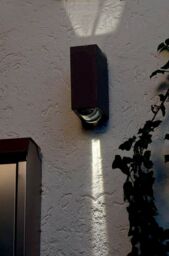 Loops Outdoor Twin Wall Light 2 Way or DIrectional Light Graphite LED 60W Outside - thumbnail 2