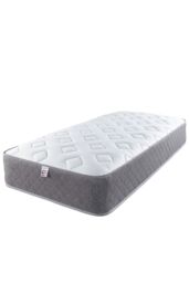 Aspire Cool Touch Diamond Memory Foam & Bonnell Spring Hybrid Mattress in White - Size: Small Single - thumbnail 4