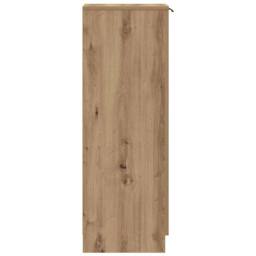 Berkfield Home Shoe Cabinet Artisan Oak 29.5x35x100.5 cm Engineered Wood in Brown - thumbnail 5