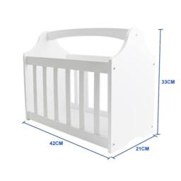 PAWNORA MAGAZINE RACK HOLDER white - thumbnail 2