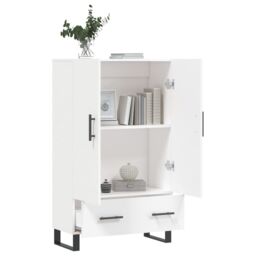 Berkfield Home Highboard White 69.5x31x115 cm Engineered Wood - thumbnail 4