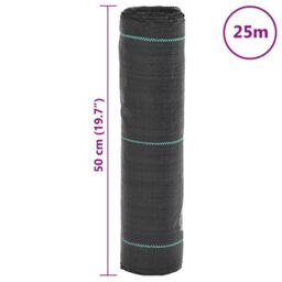 Berkfield Home Weed Membrane Black 0.5x25 m PP - thumbnail 8