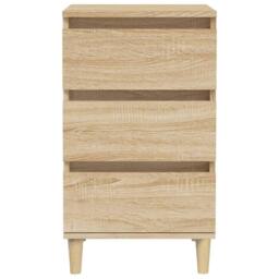 Berkfield Home Bedside Cabinet Sonoma Oak 40x35x70 cm Engineered Wood in Light Oak - Size: 40 x 35 x 70 cm - thumbnail 6