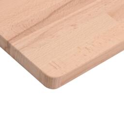 Berkfield Home Table Top 60x40x2.5 cm Rectangular Solid Wood Beech in Light Brown - thumbnail 6