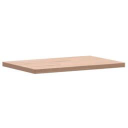 Berkfield Home Table Top 60x40x2.5 cm Rectangular Solid Wood Beech in Light Brown - thumbnail 3