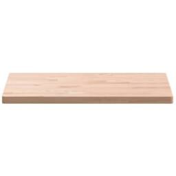 Berkfield Home Table Top 60x40x2.5 cm Rectangular Solid Wood Beech in Light Brown - thumbnail 4