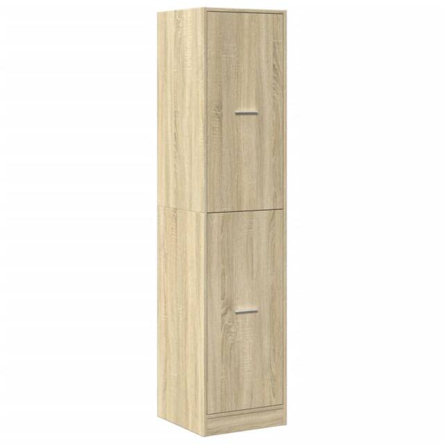 Berkfield Home Elegant Apothecary Cabinet¬†Sonoma Oak 40x41x174.5 cm Engineered Wood in Light Tan - image 1