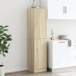Berkfield Home Elegant Apothecary Cabinet¬†Sonoma Oak 40x41x174.5 cm Engineered Wood in Light Tan - thumbnail 4