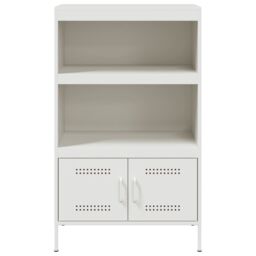 Berkfield Home Highboard White 68x39x113 cm Steel - Size: 68 x 39 x 113 cm - thumbnail 6