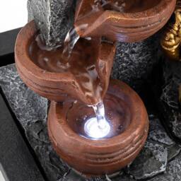 Spector Tabletop Water Fountain, Indoor, Garden, Fountains, LED, Resin, Bronze - thumbnail 5