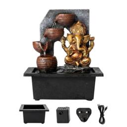 Spector Tabletop Water Fountain, Indoor, Garden, Fountains, LED, Resin, Bronze - thumbnail 1