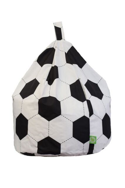 Bean Lazy Cotton Football Bean Bag Child Size in White - Size: Small - image 1