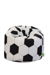 Bean Lazy Cotton Football Bean Bag Child Size in White - Size: Small - thumbnail 2