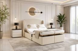 SOFT SNOOZE BEDS Chester Wings Electric Adjustable Mobility Bed with Mattress in Silver - Size: Small Double - thumbnail 2