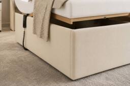 SOFT SNOOZE BEDS Chester Wings Electric Adjustable Mobility Bed with Mattress in Silver - Size: Small Double - thumbnail 5
