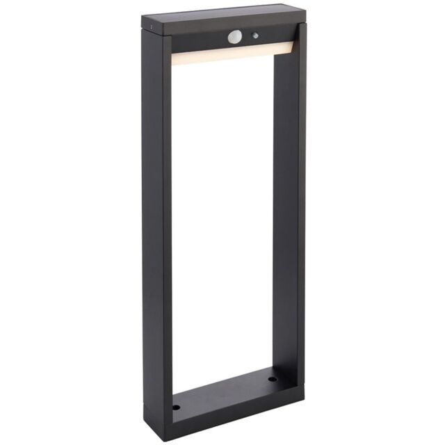 Loops 500mm Slim Outdoor Bollard Post Light PIR Sensor Textured Black & White Diffuser - image 1